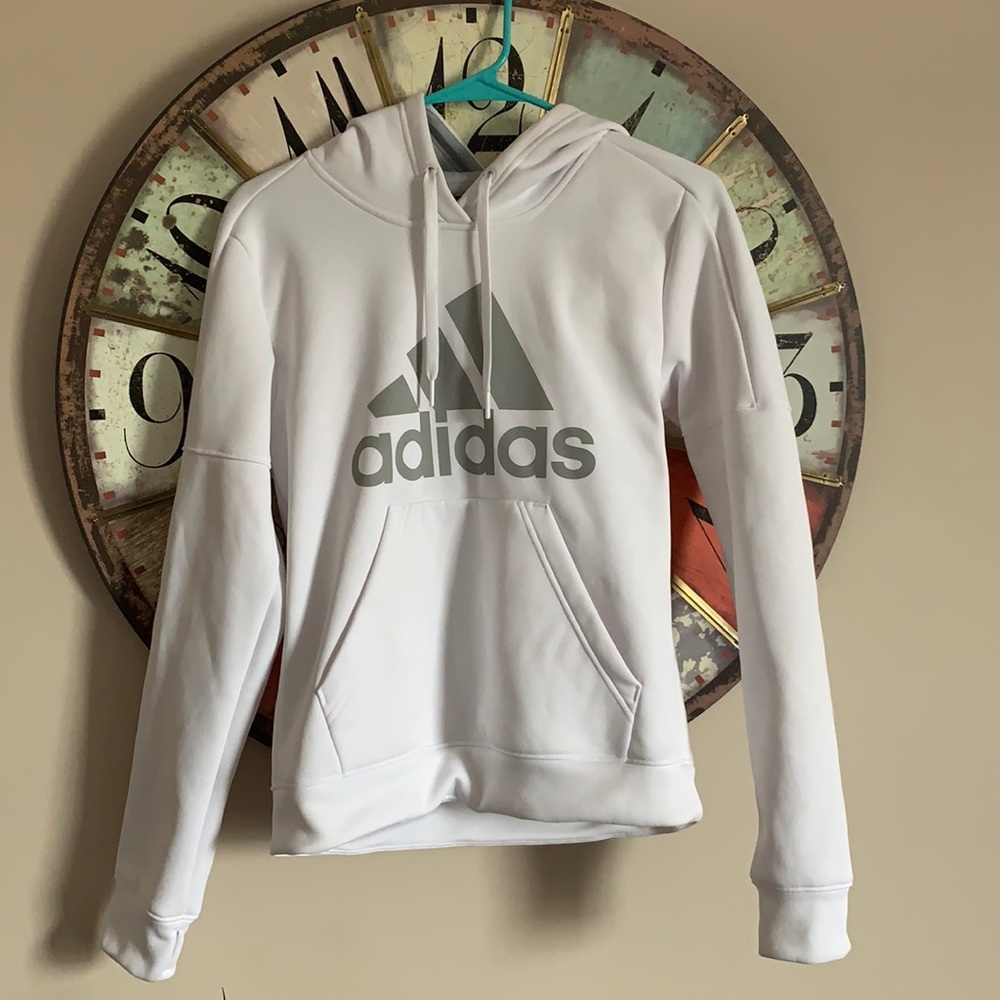 White Adidas Sweatshirt